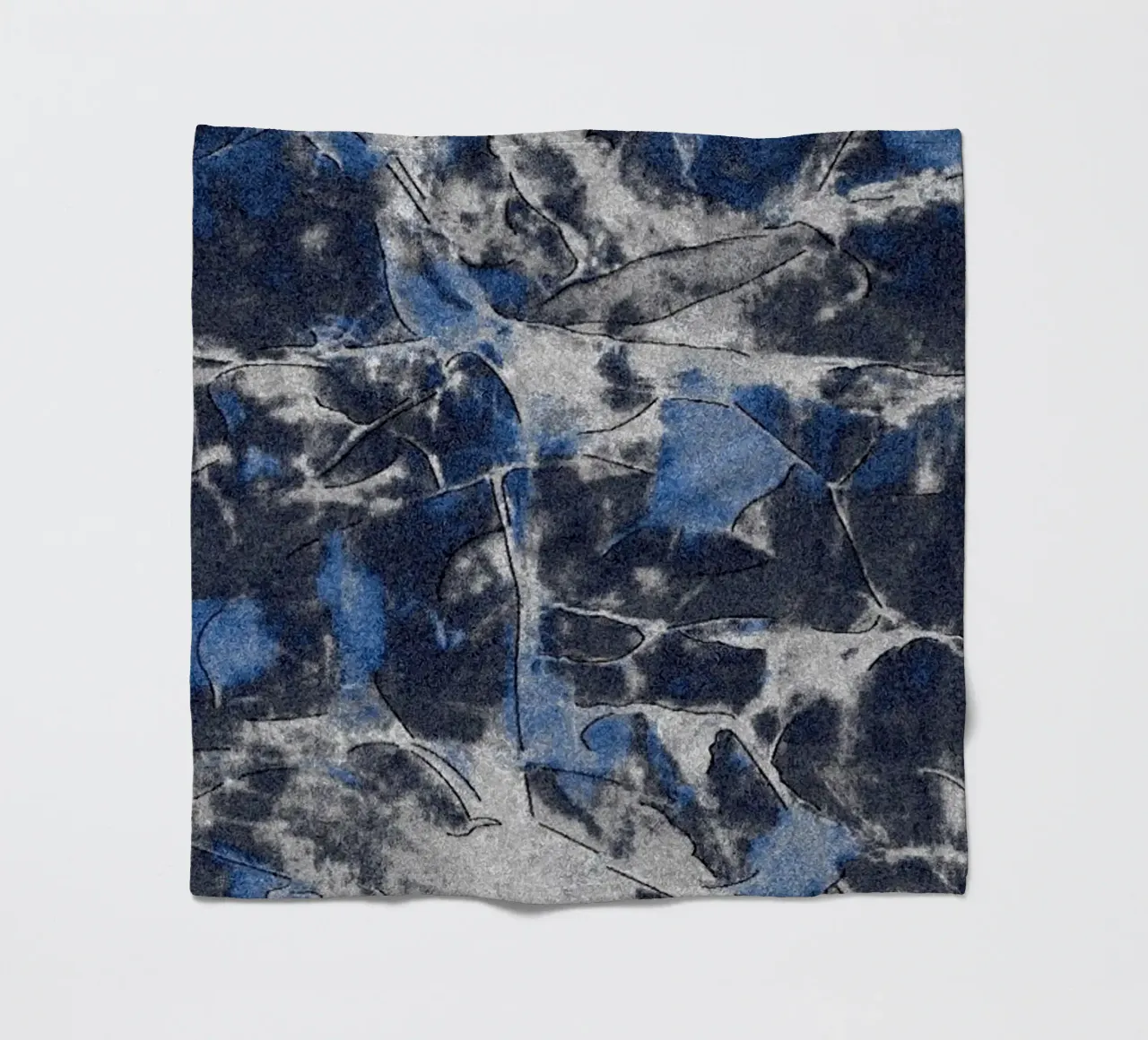 Grunge Ink astratto coperta in pile da Little Dean