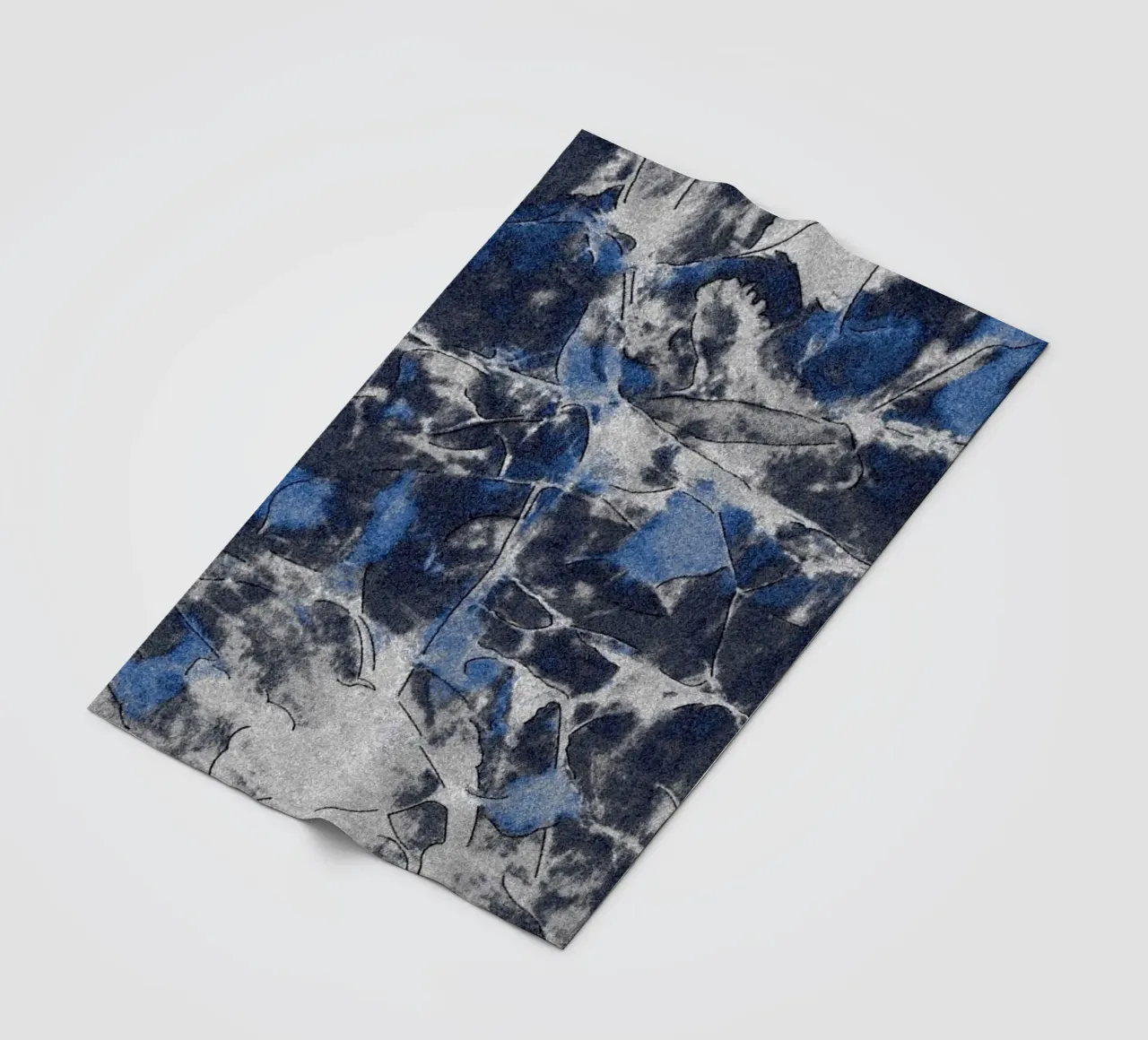 Grunge Ink astratto coperta in pile da Little Dean
