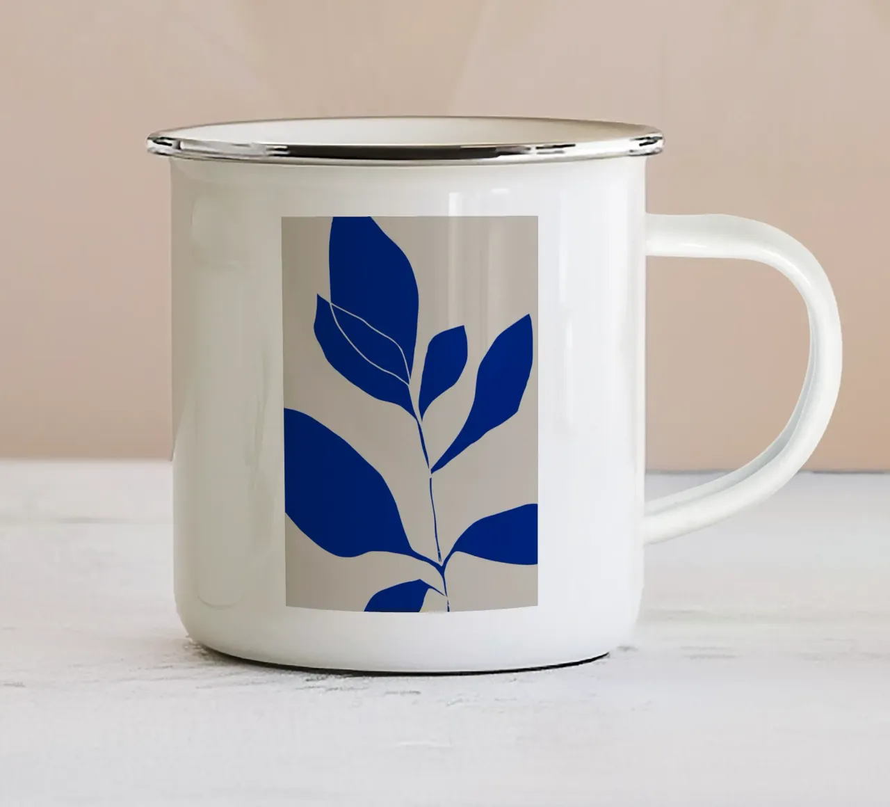 Pianta ultramarina 02 tazza in smalto da Little Dean