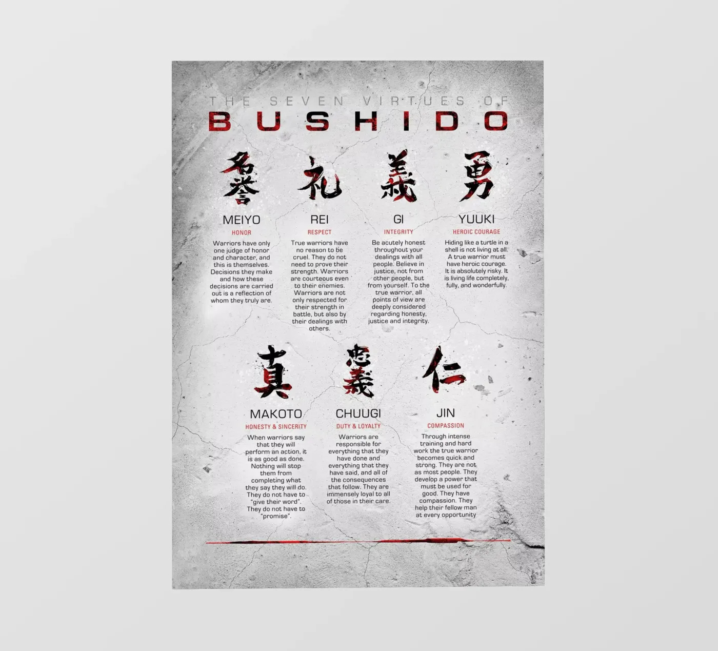 Bushido Code backlit folie van nabakumov