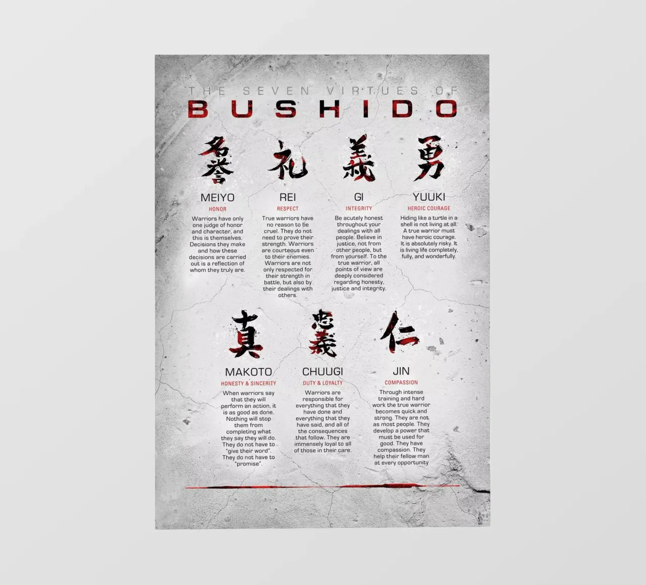 Bushido Code fotobehang van nabakumov