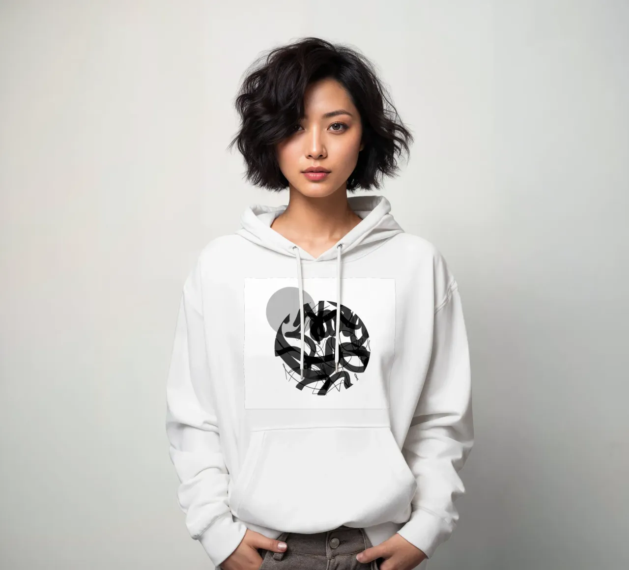 Caotico felpa con cappuccio da Kim Hubball Studio