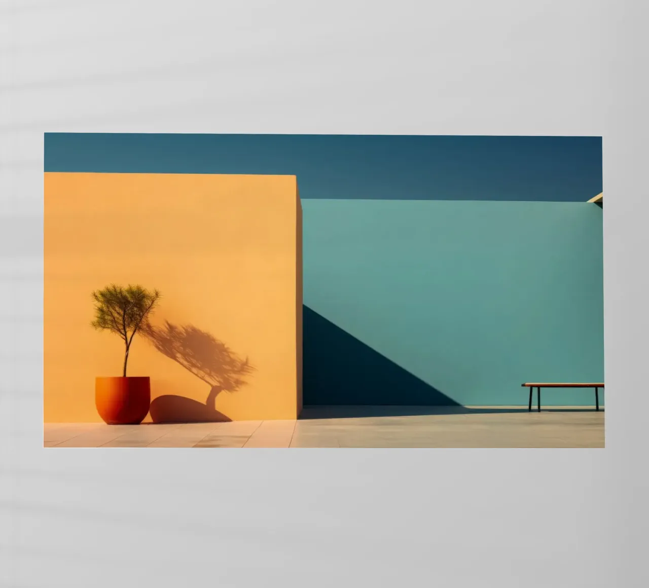 Poster di architettura minimalista - Ombre geometriche pellicola backlit da Affiches Minimalistes