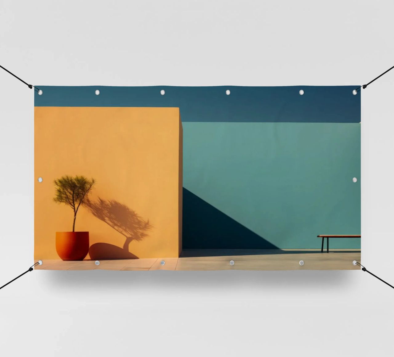 Ombre telo in pvc da Minimalistic