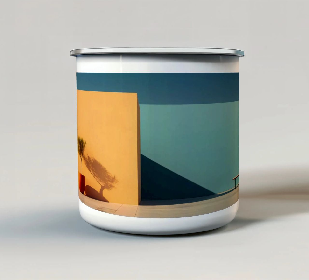 Ombre tazza in smalto da Minimalistic