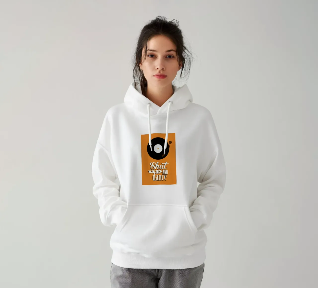 Shut Up felpa con cappuccio da Trabolt Design