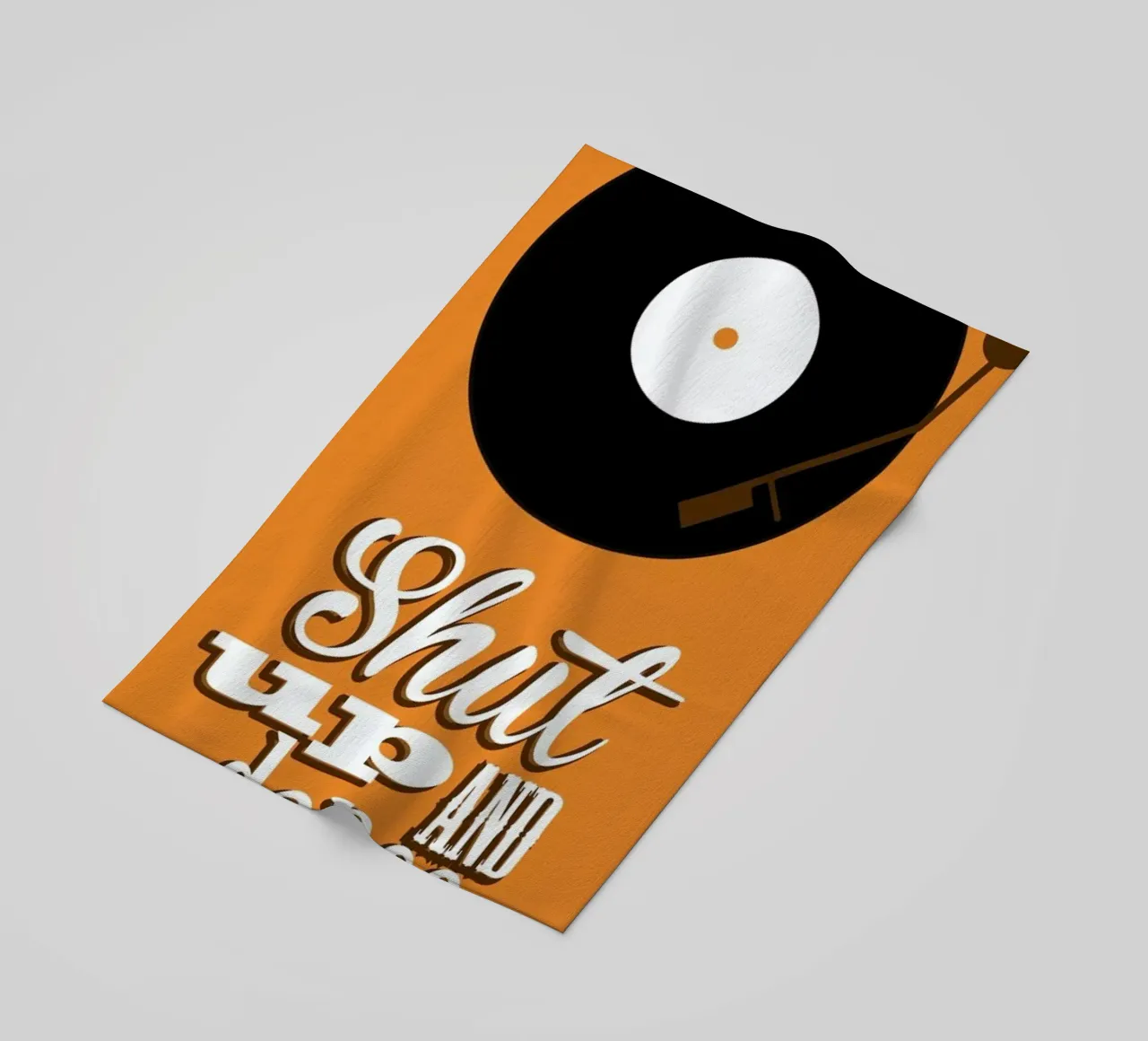Shut Up beach towel by Trabolt Design