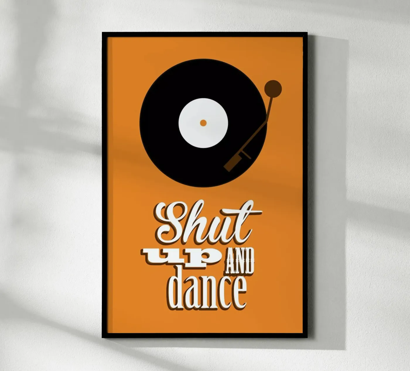 Shut Up poster da Trabolt Design