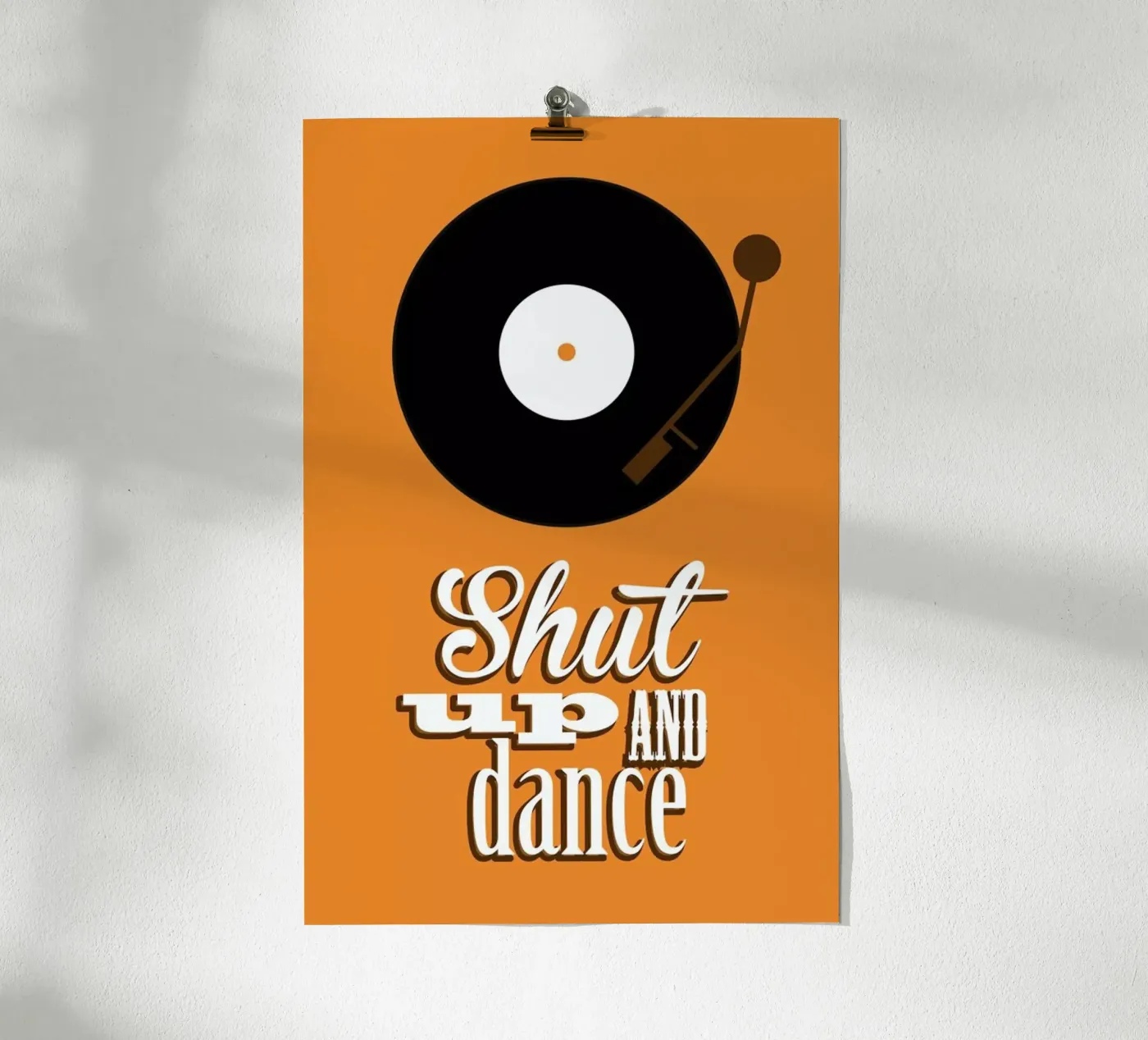 Shut Up poster da Trabolt Design