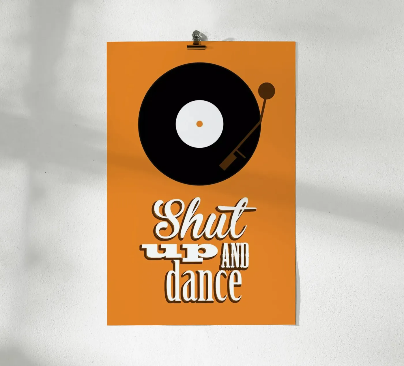 Shut Up poster van Trabolt Design