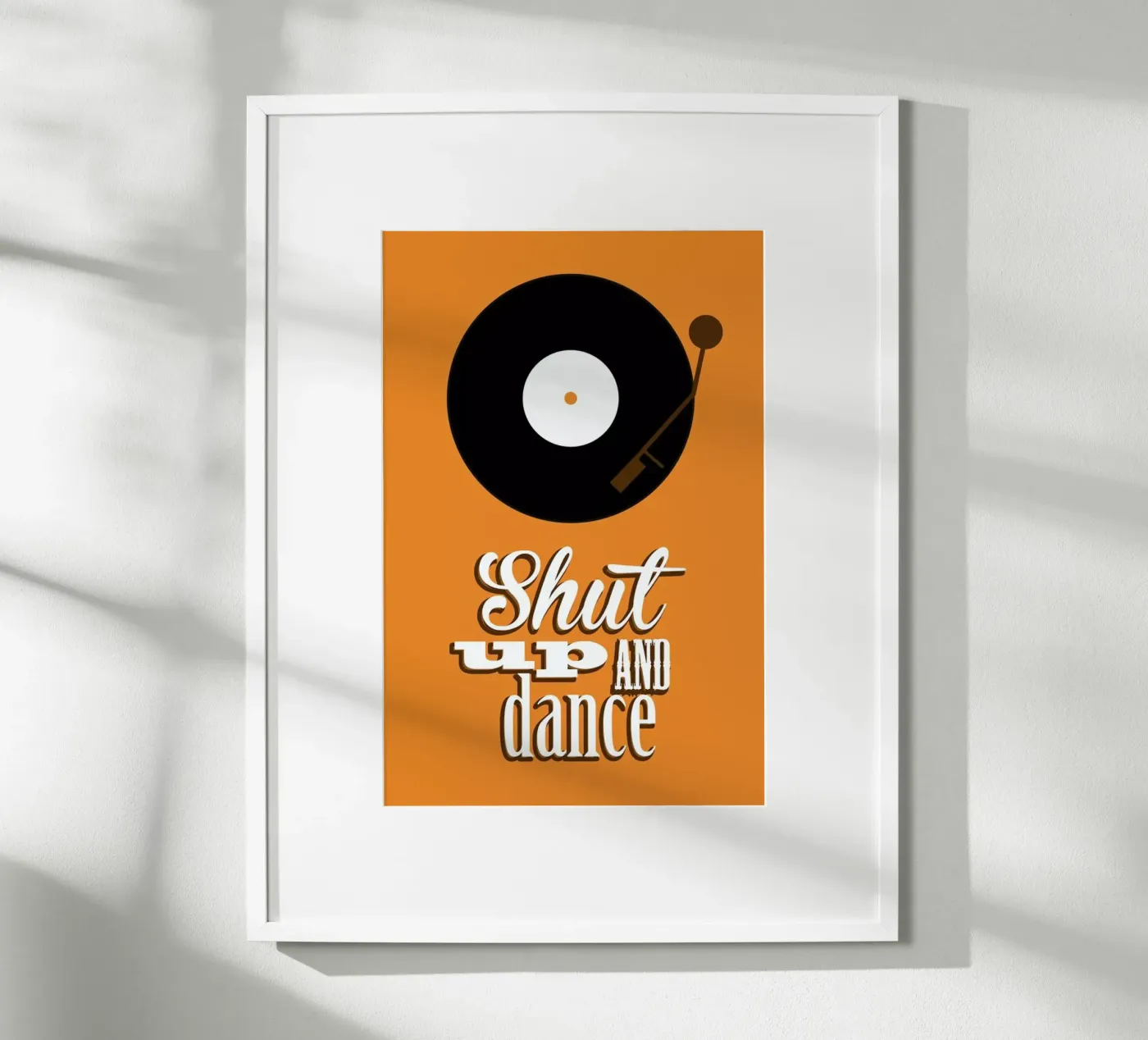 Shut Up poster da Trabolt Design