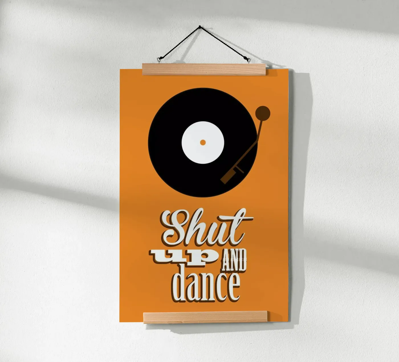 Shut Up poster da Trabolt Design