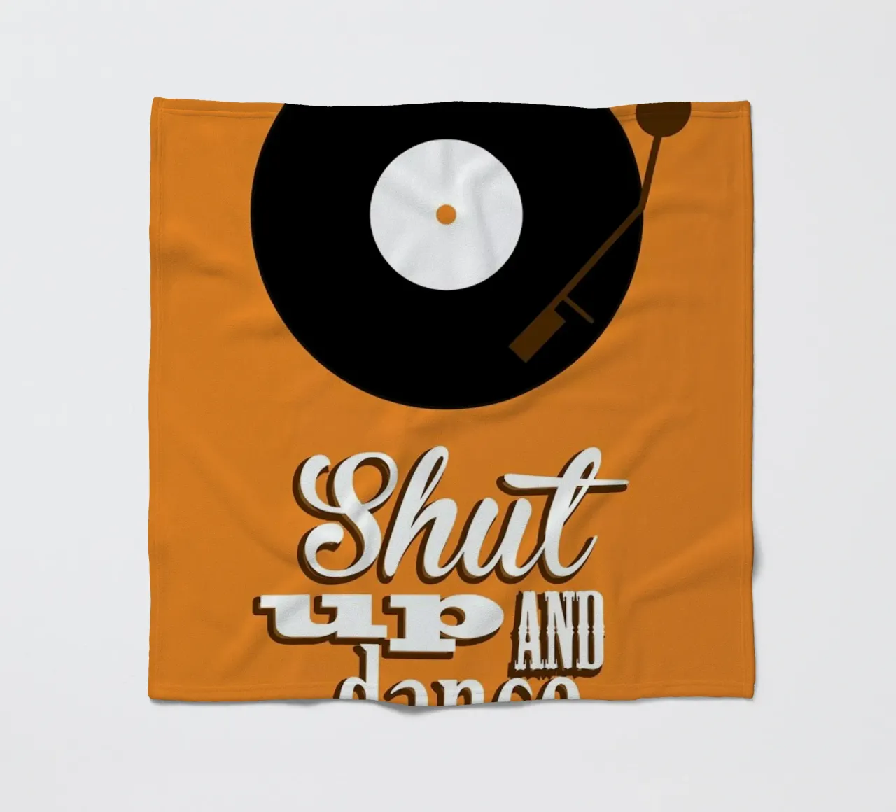 Shut Up fleece blanket by Trabolt Design