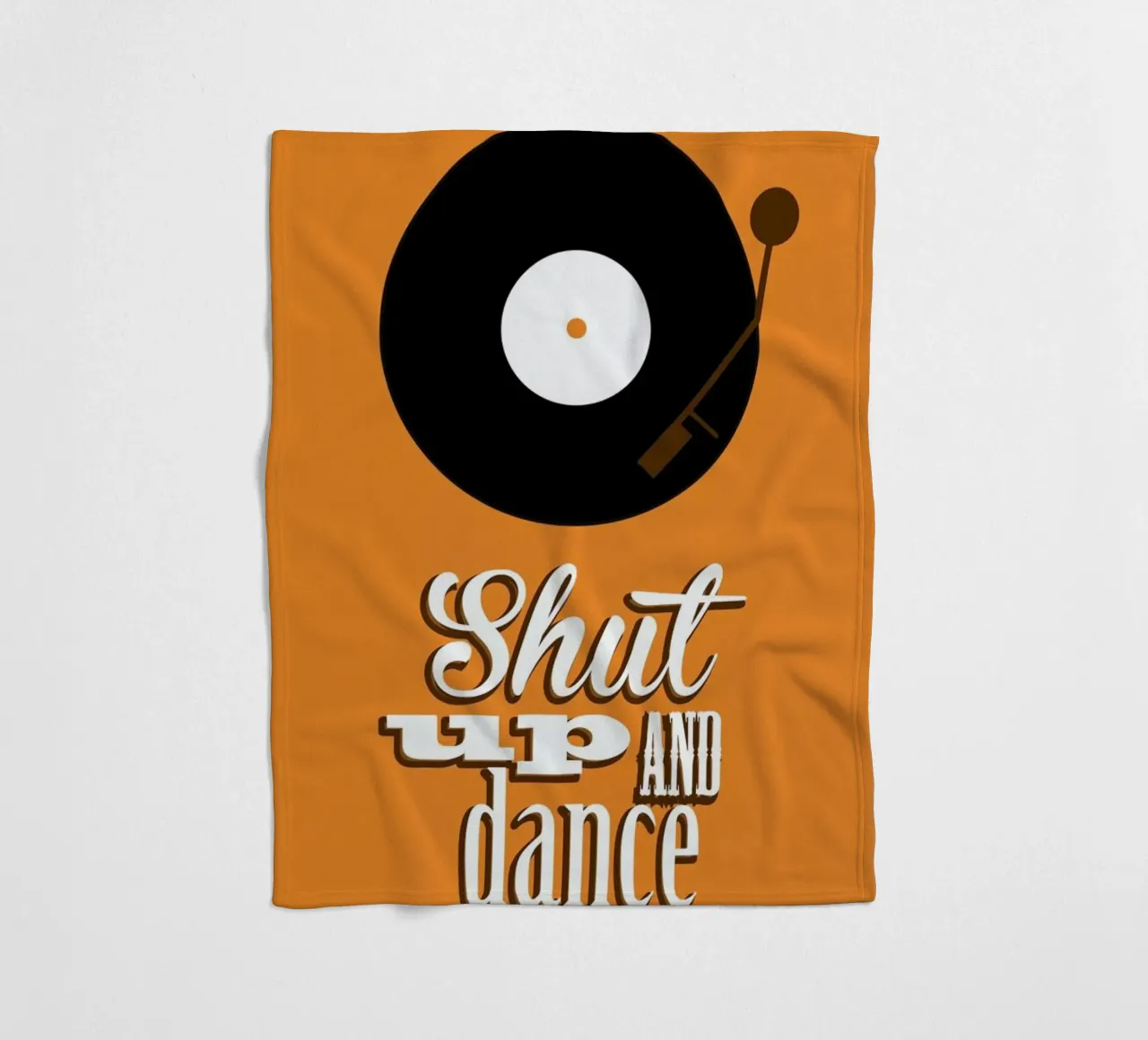Shut Up fleece blanket by Trabolt Design