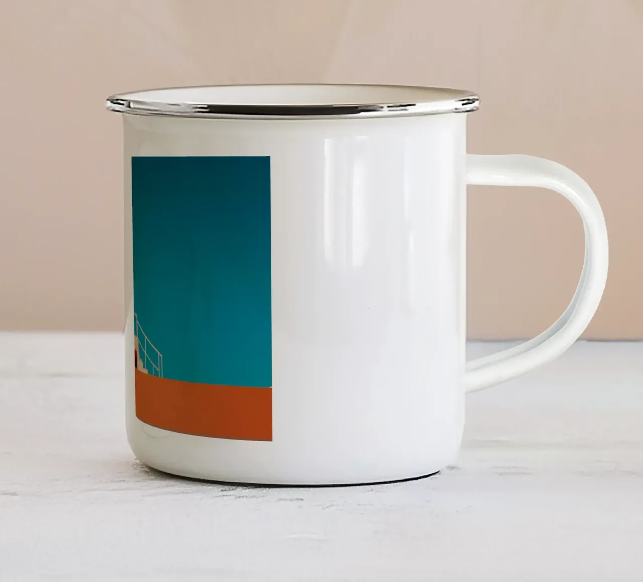 Ciel tazza in smalto da Minimalistic
