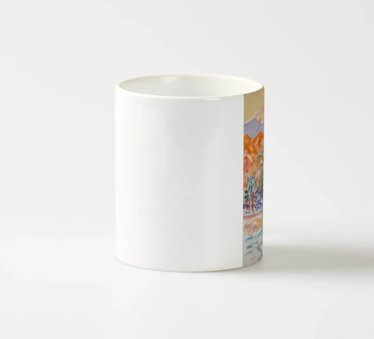 Riflesso di palma dell'oasi tazza in ceramica da Angkasa Mist