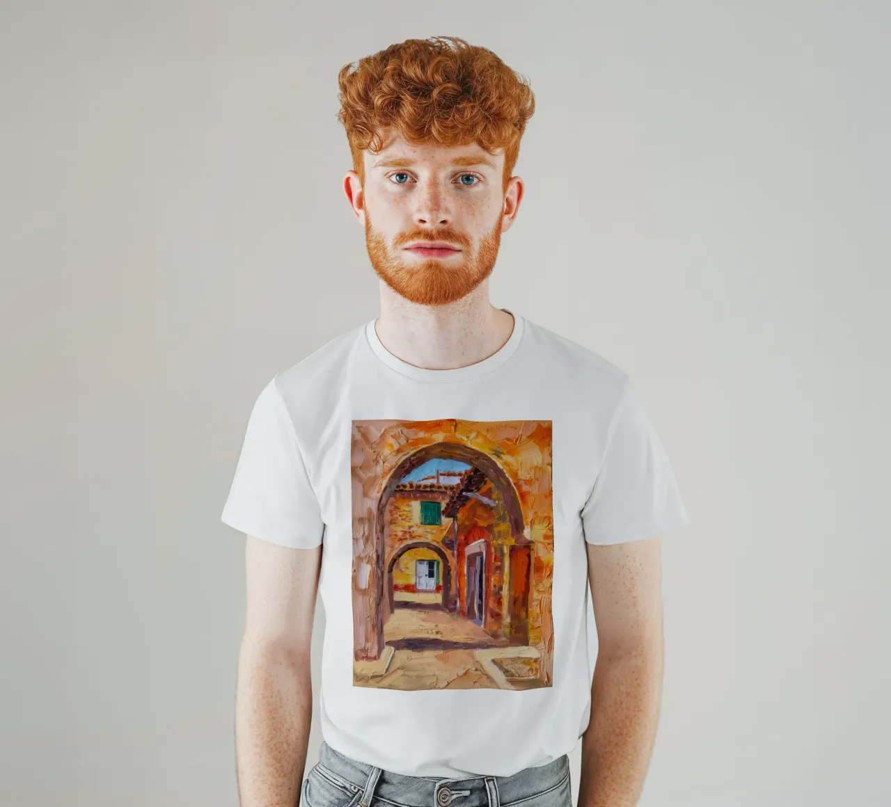 Mercato rustico ad arco t-shirt da Angkasa Mist