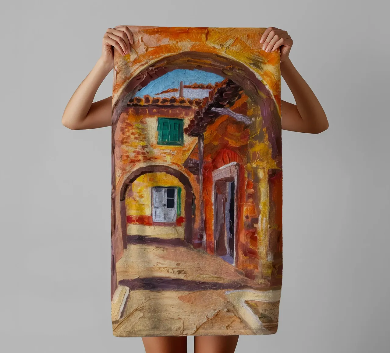 Mercato rustico ad arco asciugamano da bagno da Angkasa Mist