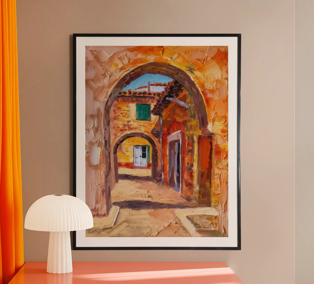 Mercato rustico ad arco poster da Angkasa Mist