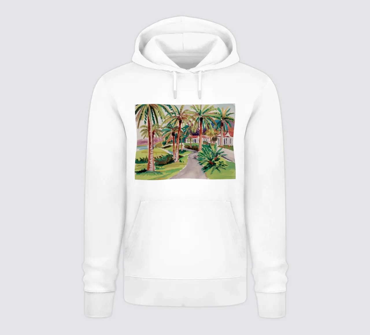 Villa Palm Serenity felpa con cappuccio da Angkasa Mist