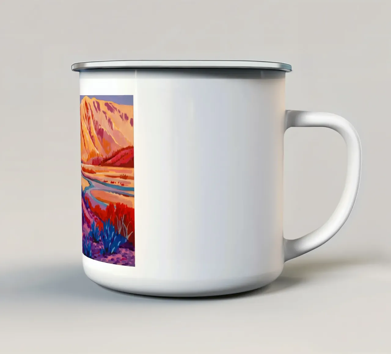 Canyon del fiume Prismatic tazza in smalto da Angkasa Mist