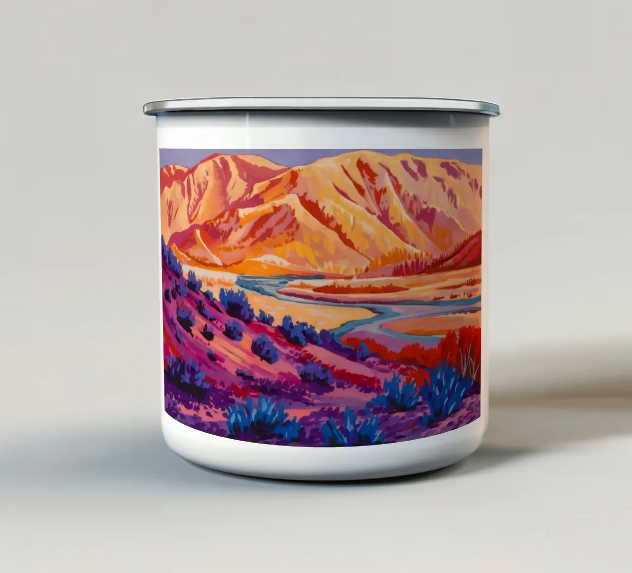 Canyon del fiume Prismatic tazza in smalto da Angkasa Mist