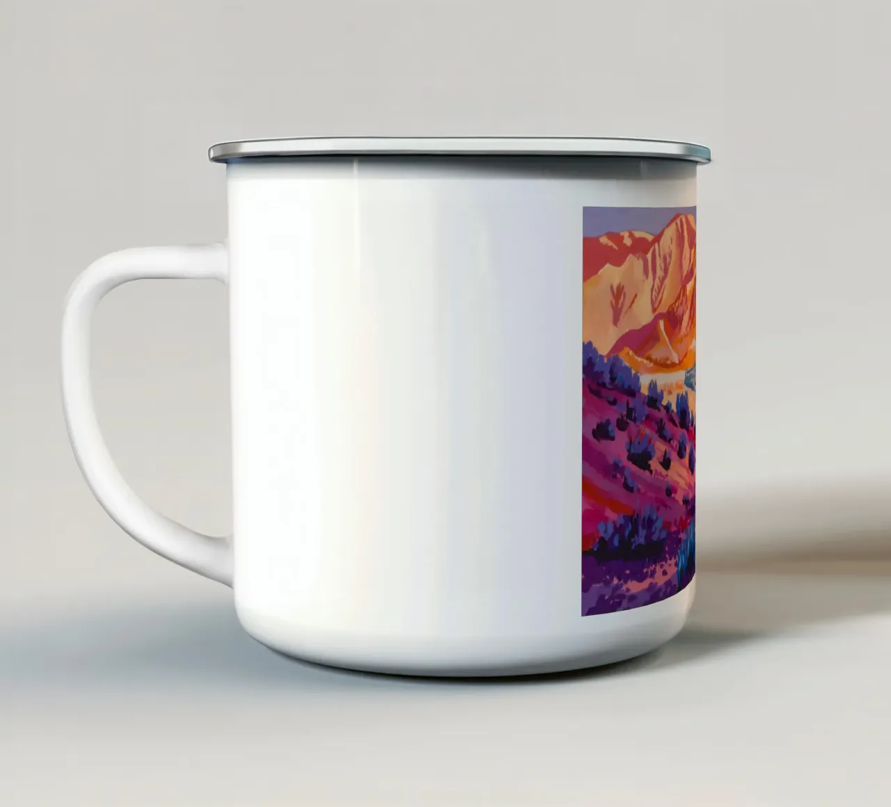 Canyon del fiume Prismatic tazza in smalto da Angkasa Mist