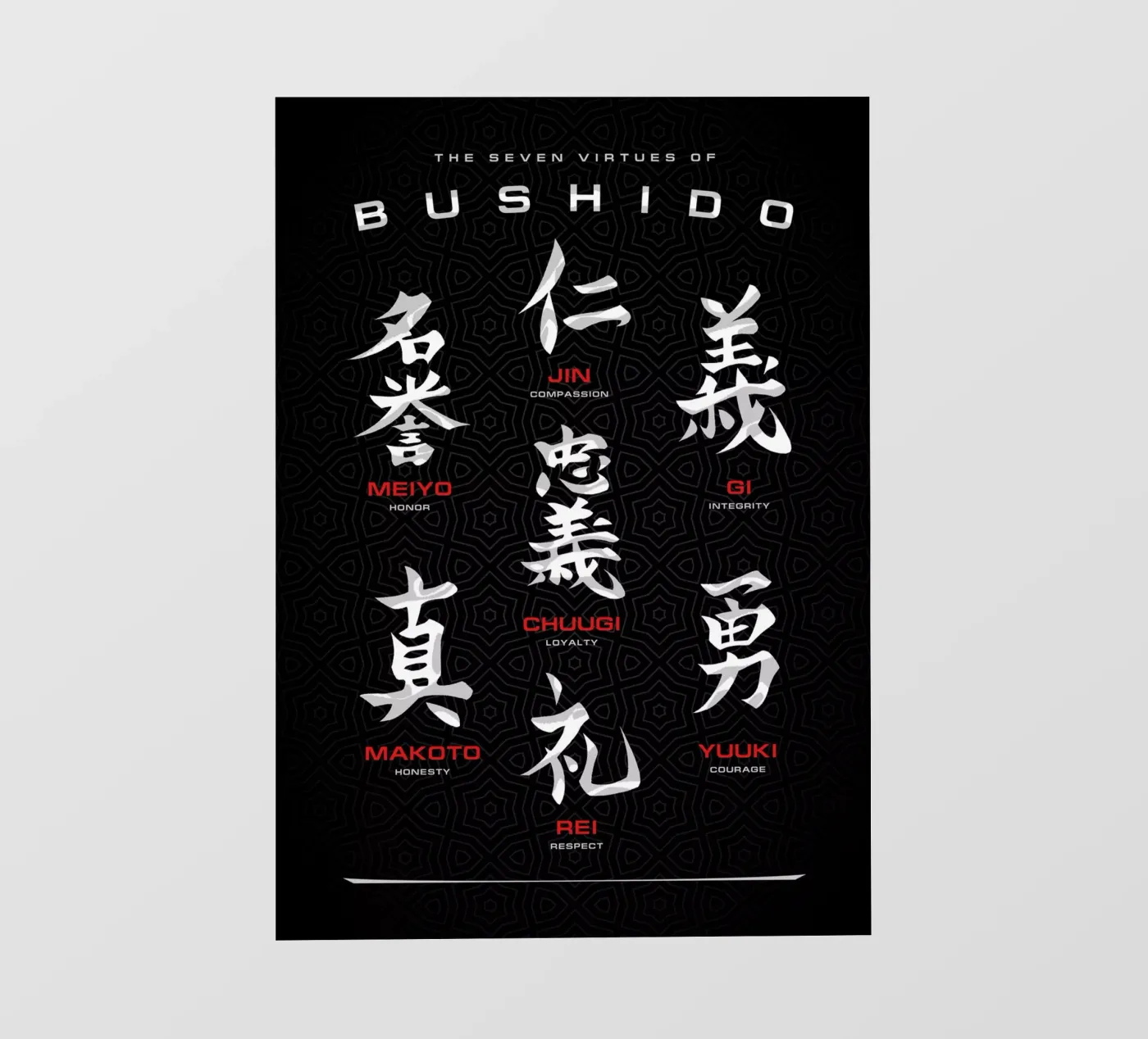 Bushido Code backlit folie van nabakumov