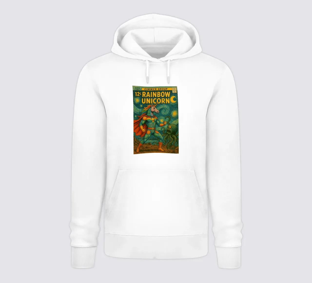 RAINBOW UNICORN - Fresh Supes On The Block sudadera con capucha de Vintage Van Gogh
