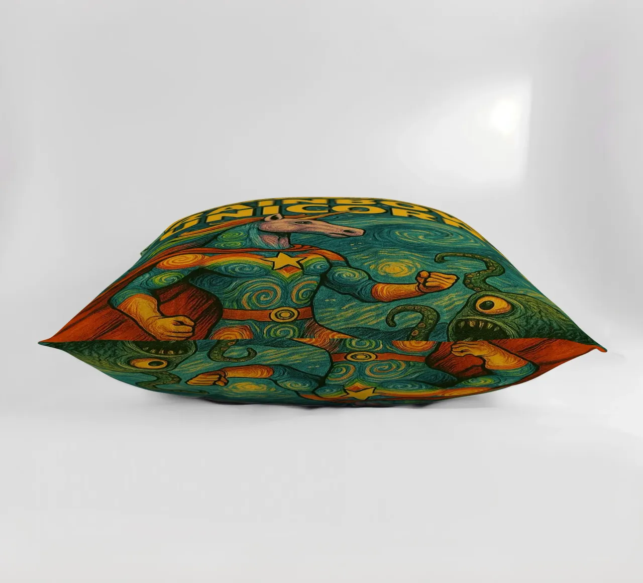 RAINBOW UNICORN - Fresh Supes On The Block cuscino da Vintage Van Gogh