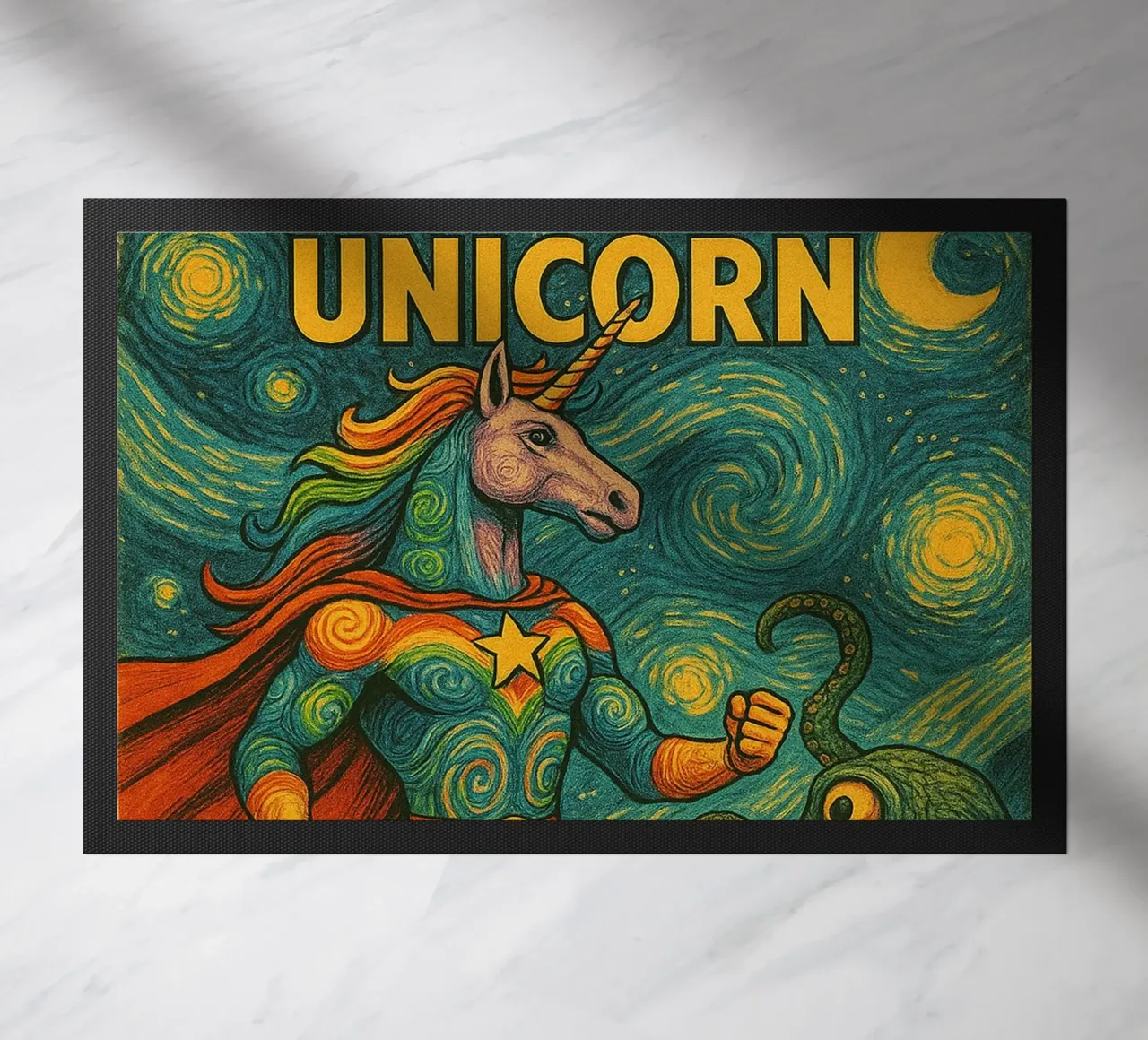 RAINBOW UNICORN - Fresh Supes On The Block zerbino da Vintage Van Gogh