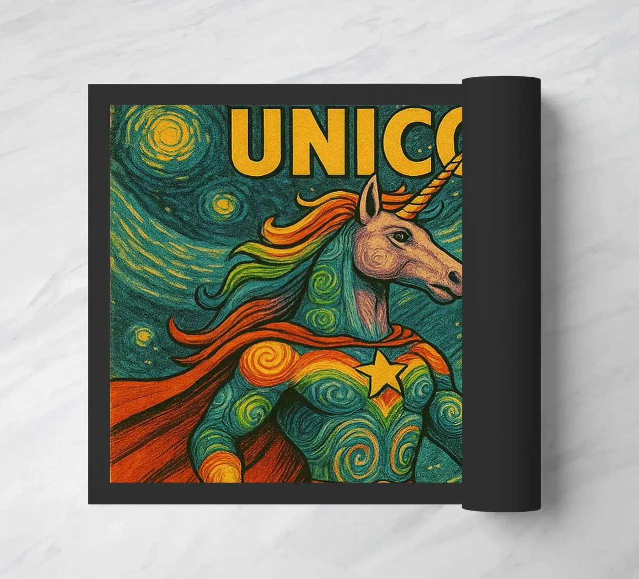 RAINBOW UNICORN - Fresh Supes On The Block zerbino da Vintage Van Gogh