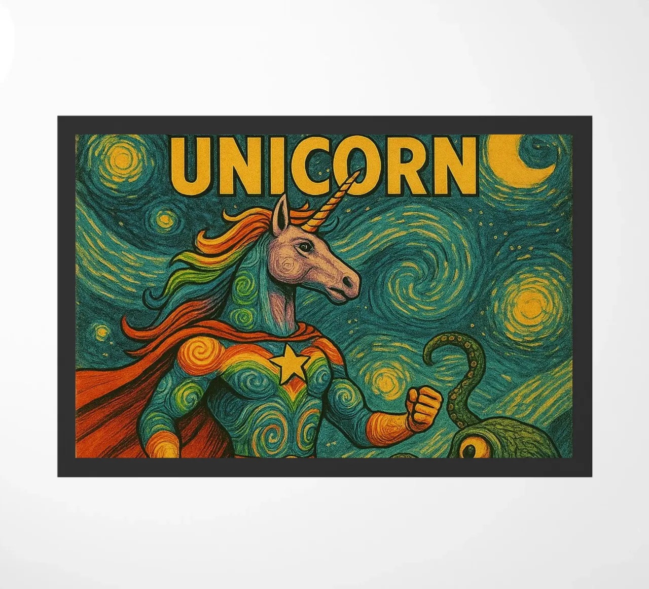 RAINBOW UNICORN - Fresh Supes On The Block zerbino da Vintage Van Gogh
