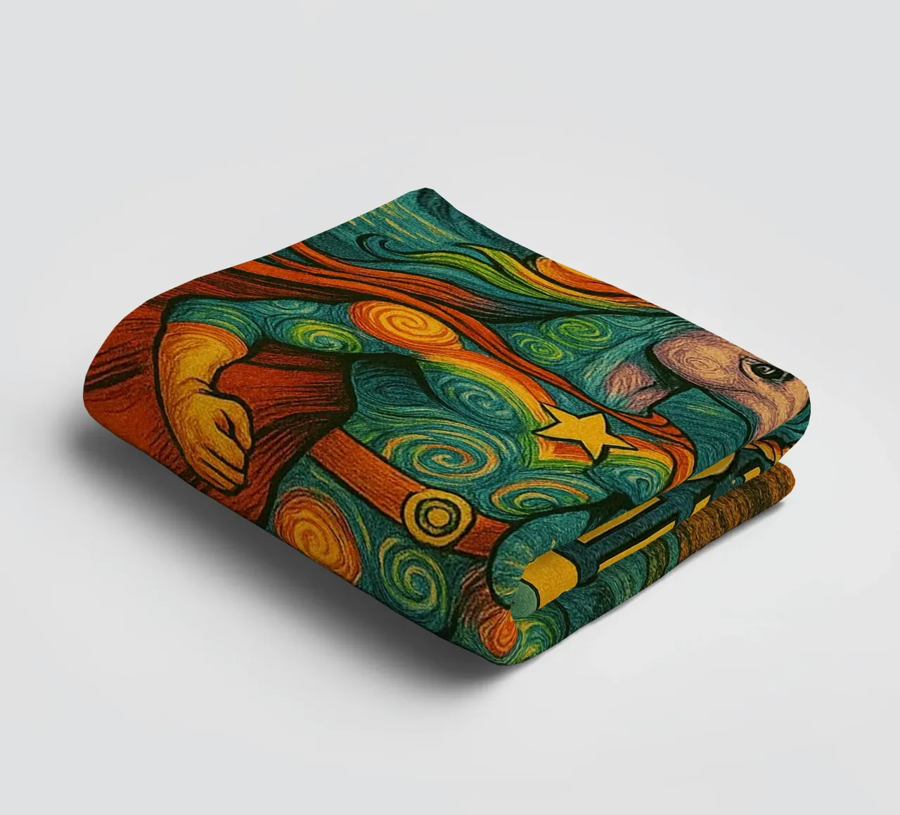 RAINBOW UNICORN - Fresh Supes On The Block badhanddoek van Vintage Van Gogh