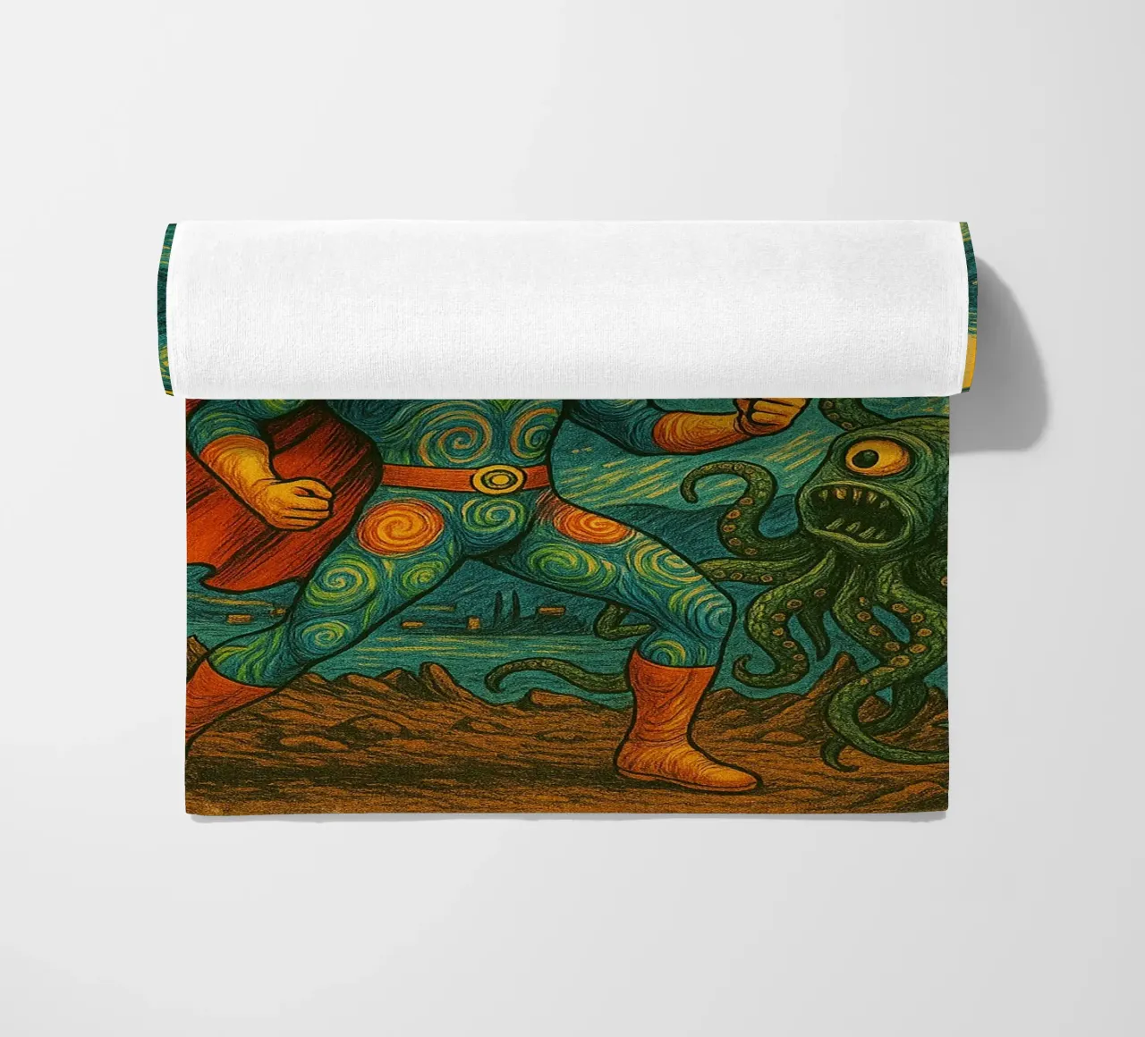 RAINBOW UNICORN - Fresh Supes On The Block telo mare da Vintage Van Gogh