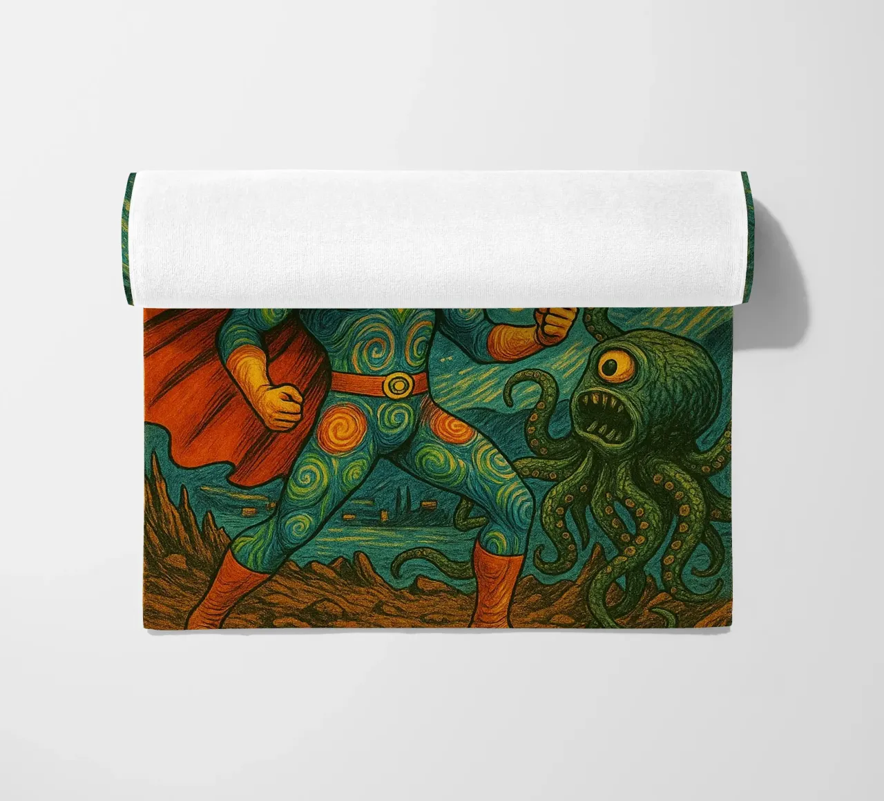 RAINBOW UNICORN - Fresh Supes On The Block telo mare da Vintage Van Gogh