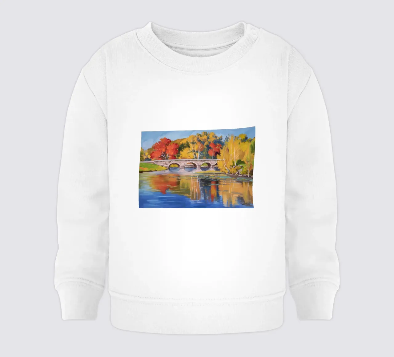 Riflessione autunnale sul fiume felpa neonato da Angkasa Mist
