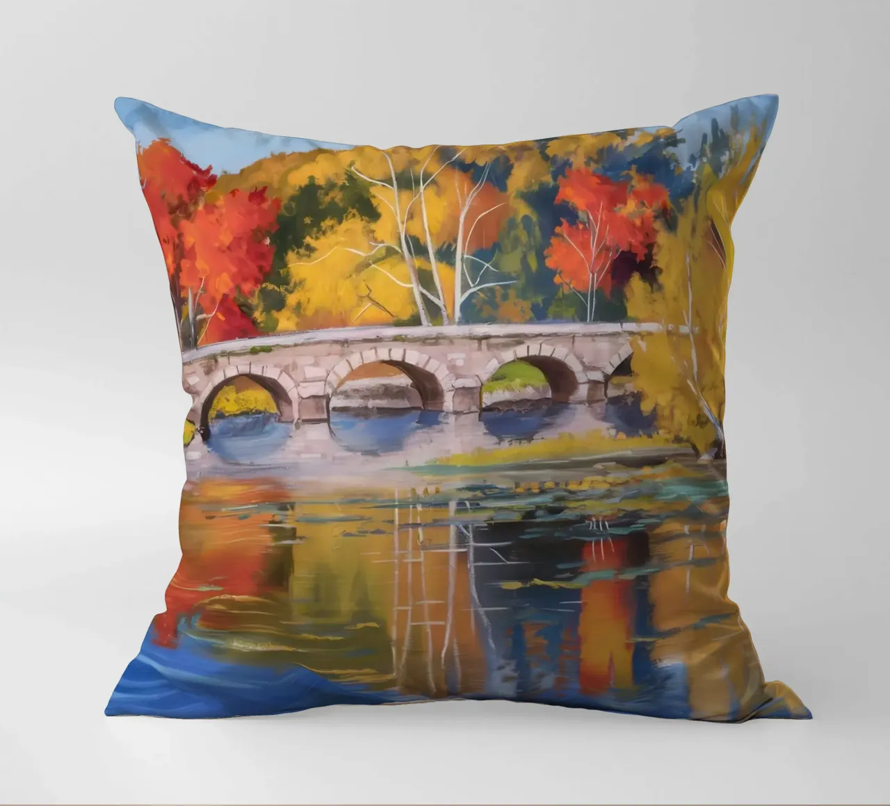 Riflessione autunnale sul fiume cuscino da Angkasa Mist