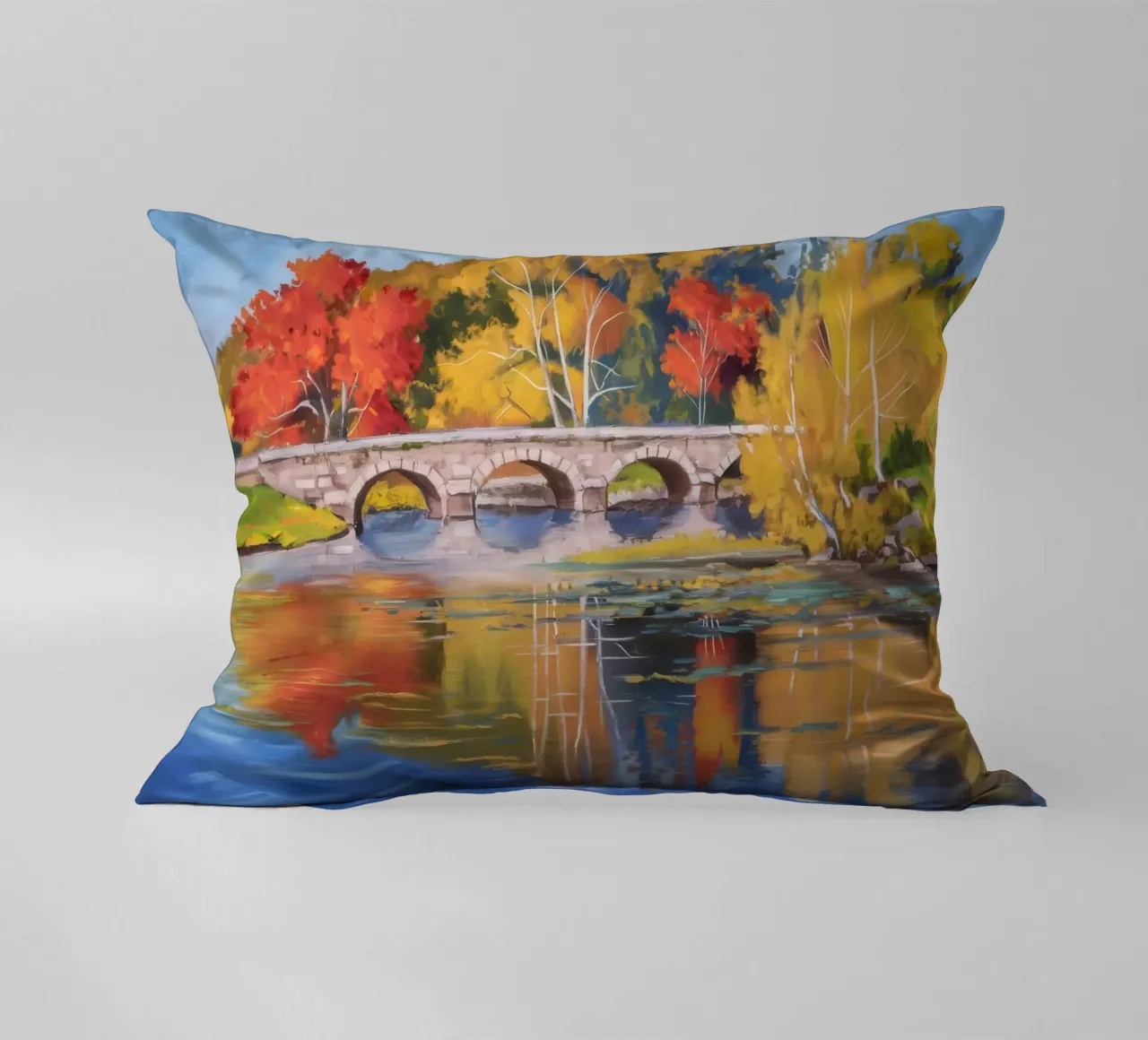 Riflessione autunnale sul fiume cuscino da Angkasa Mist