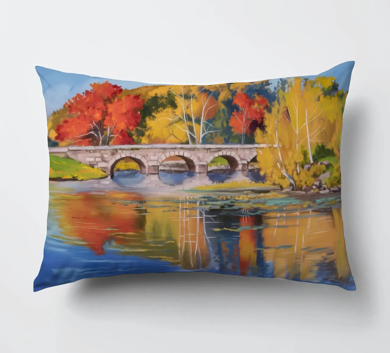 Riflessione autunnale sul fiume cuscino da Angkasa Mist