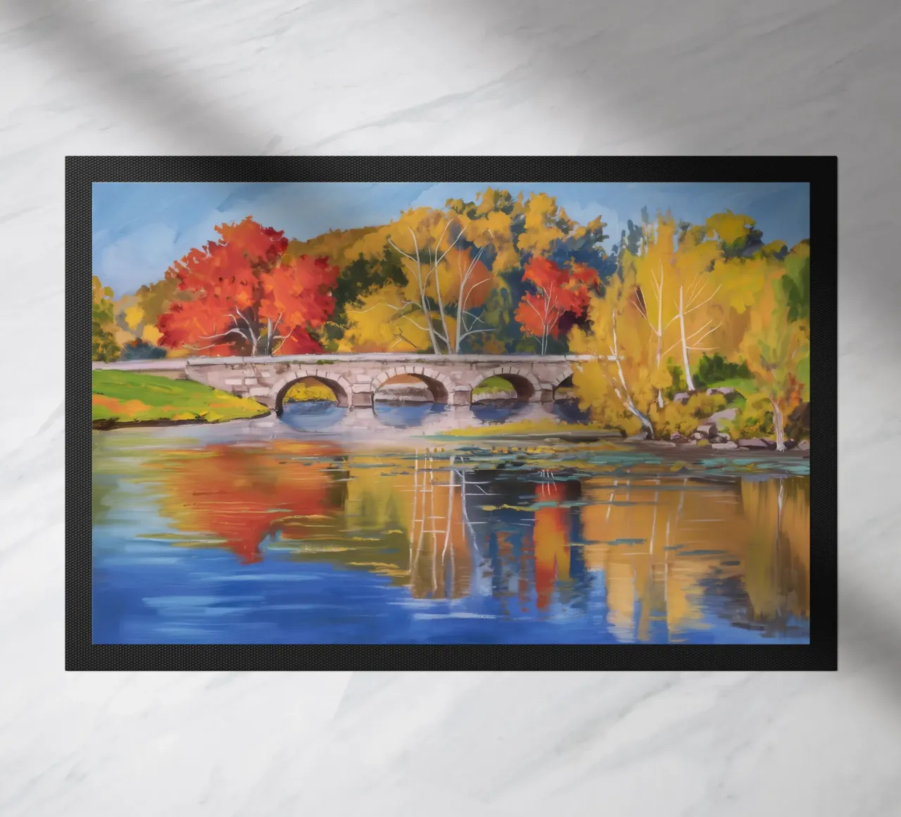 Riflessione autunnale sul fiume zerbino da Angkasa Mist