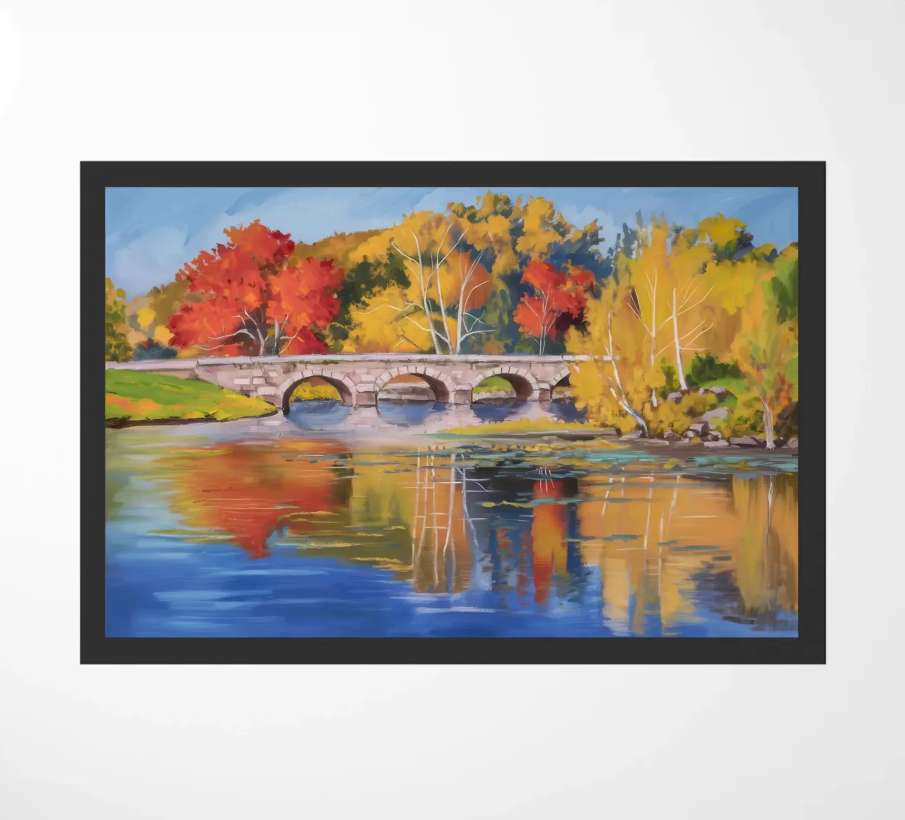 Riflessione autunnale sul fiume zerbino da Angkasa Mist