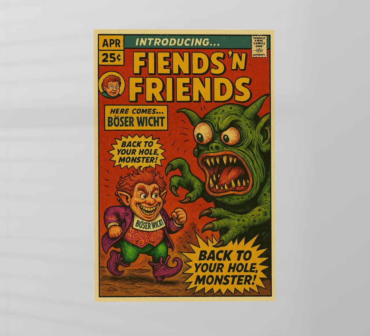 BÖSER WICHT -FIENDS AND FRIENDS - Fresh Supes On The Block pellicola backlit da Vintage Van Gogh