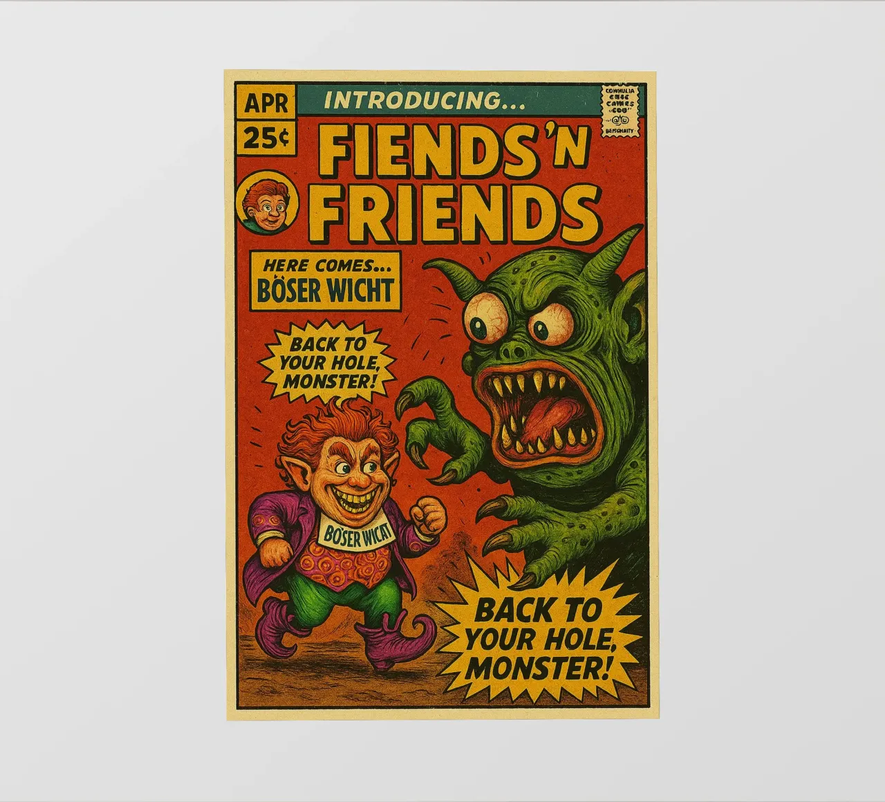 BÖSER WICHT -FIENDS AND FRIENDS - Fresh Supes On The Block pellicola backlit da Vintage Van Gogh