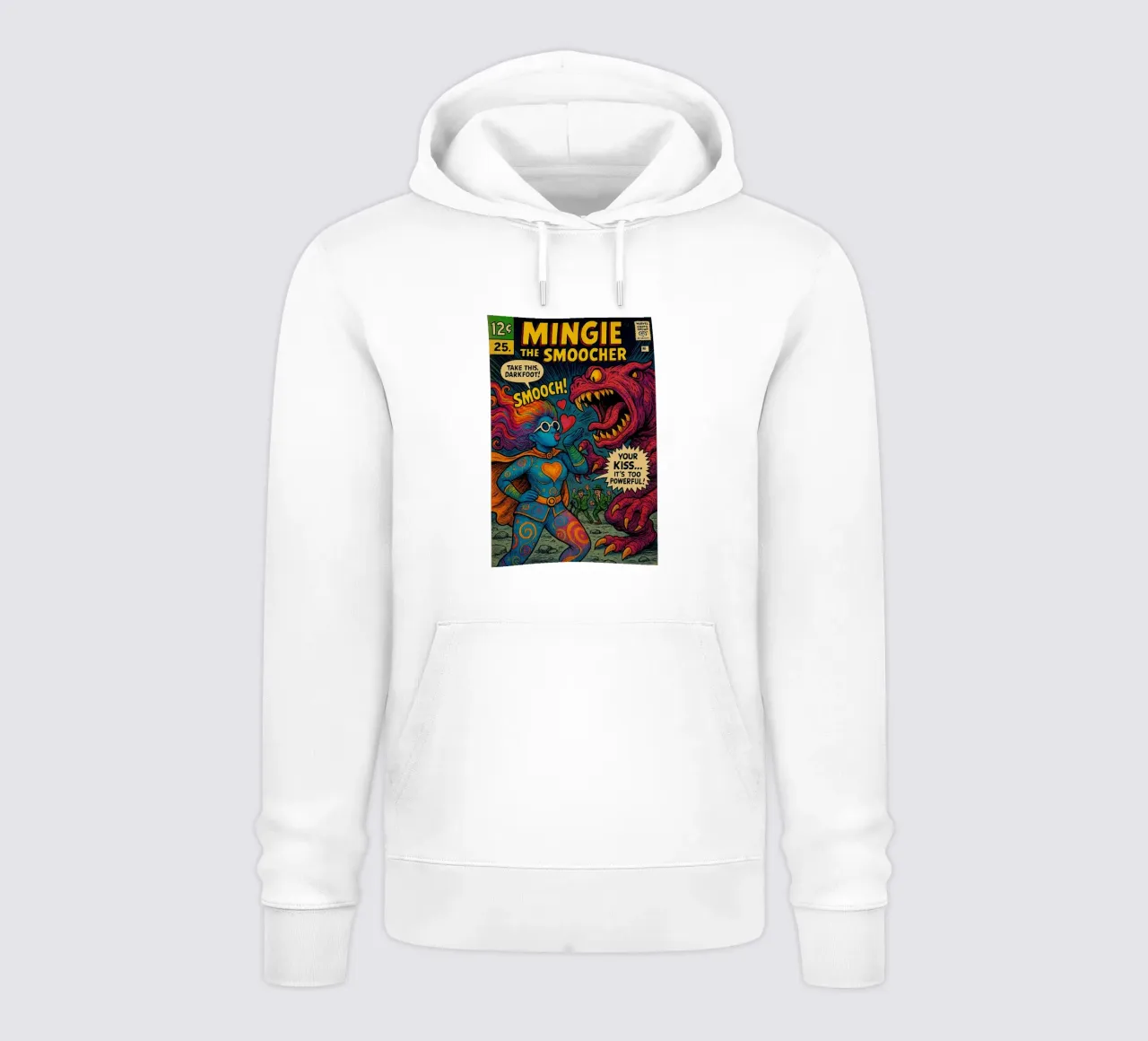 MINGIE THE SMOOCHER 1 - Fresh Supes On The Block felpa con cappuccio da Vintage Van Gogh