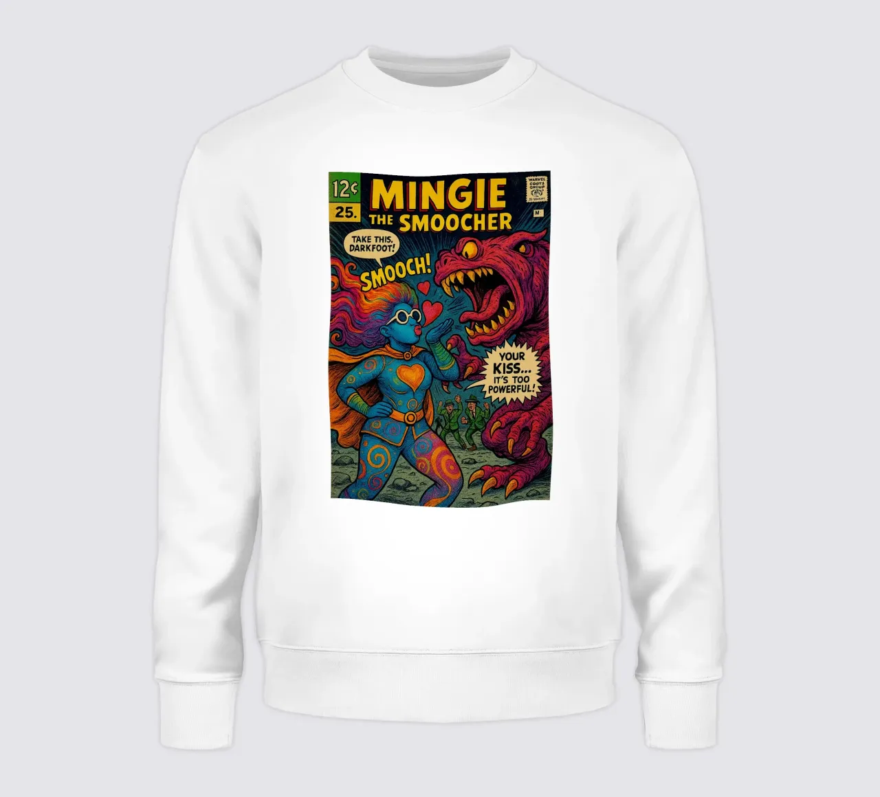 MINGIE THE SMOOCHER 1 - Fresh Supes On The Block felpa da Vintage Van Gogh