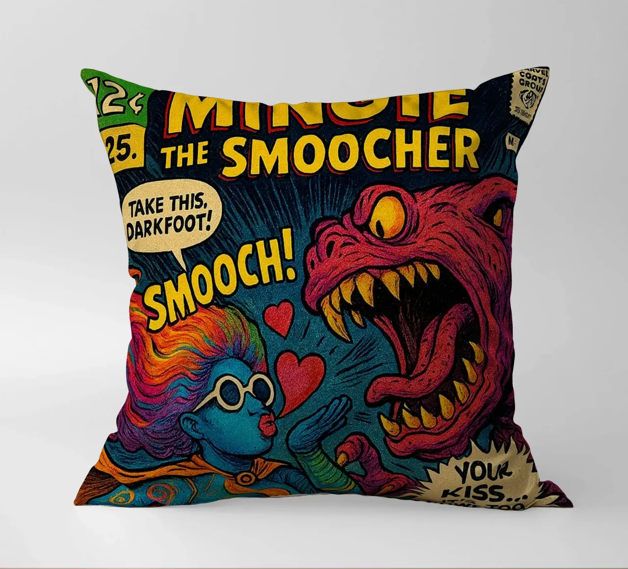 MINGIE THE SMOOCHER 1 - Fresh Supes On The Block cuscino da Vintage Van Gogh