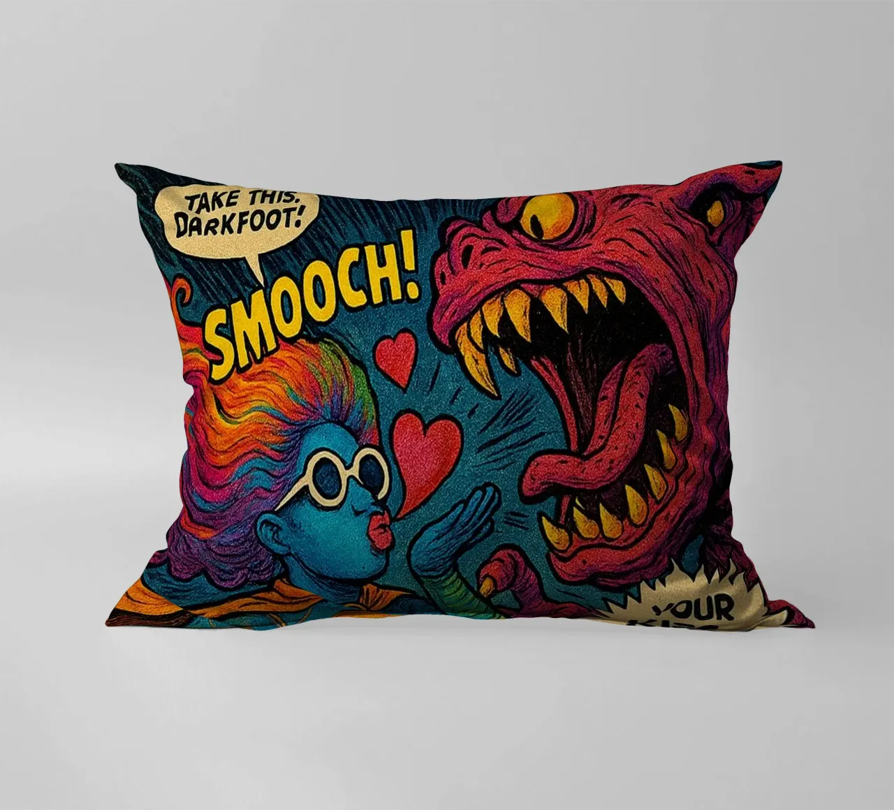 MINGIE THE SMOOCHER 1 - Fresh Supes On The Block cuscino da Vintage Van Gogh