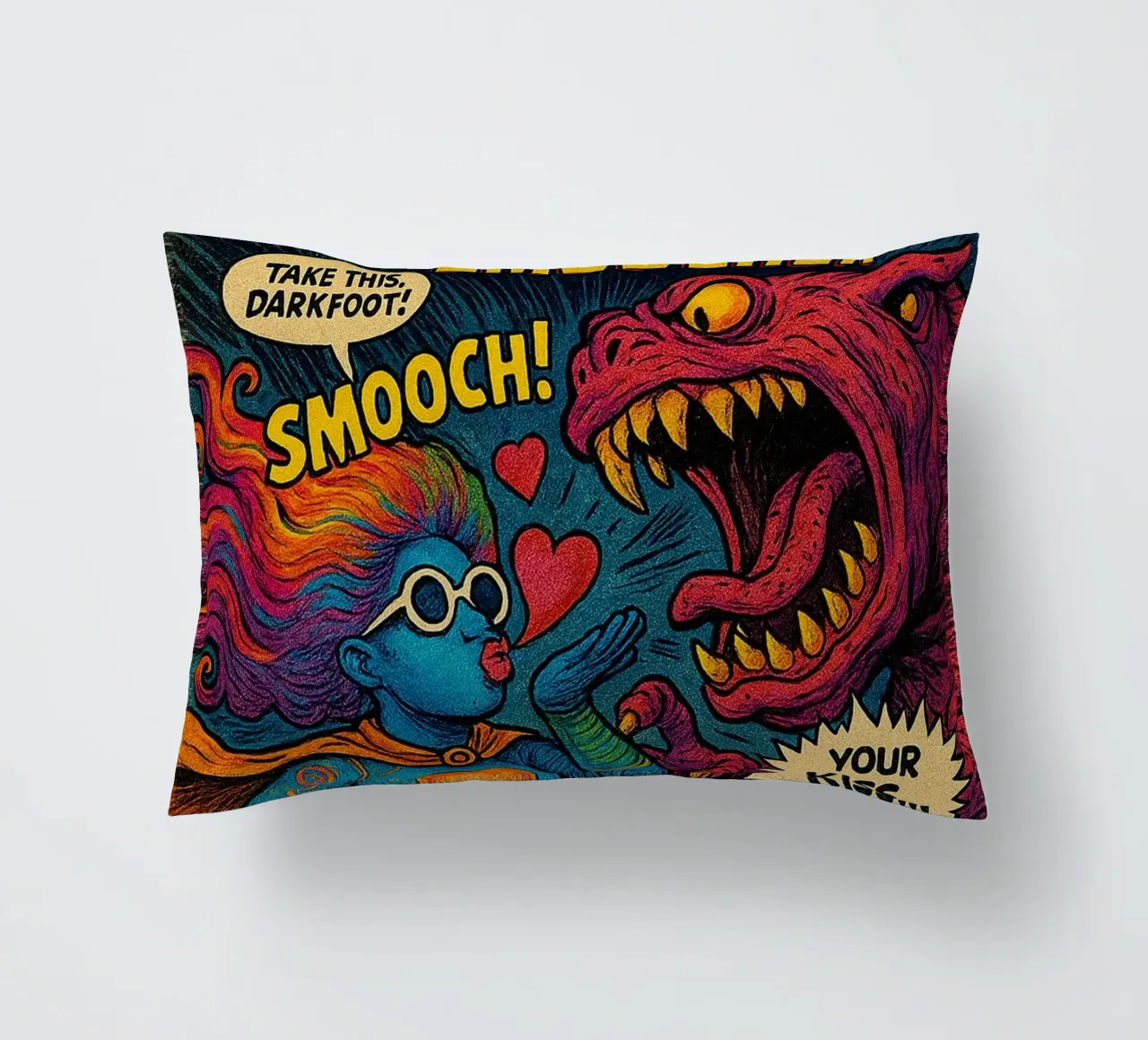 MINGIE THE SMOOCHER 1 - Fresh Supes On The Block cuscino da Vintage Van Gogh