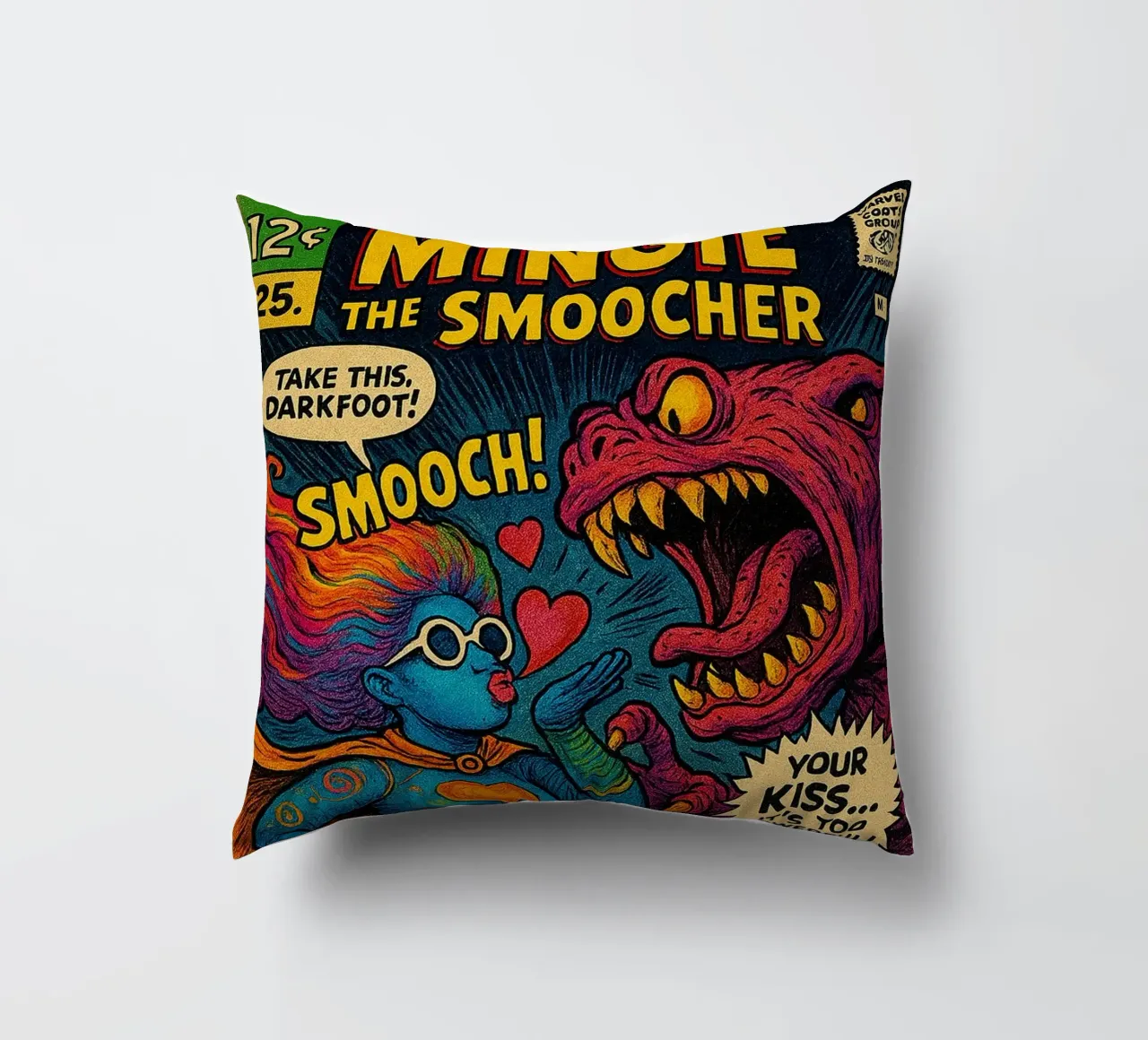 MINGIE THE SMOOCHER 1 - Fresh Supes On The Block cuscino da Vintage Van Gogh